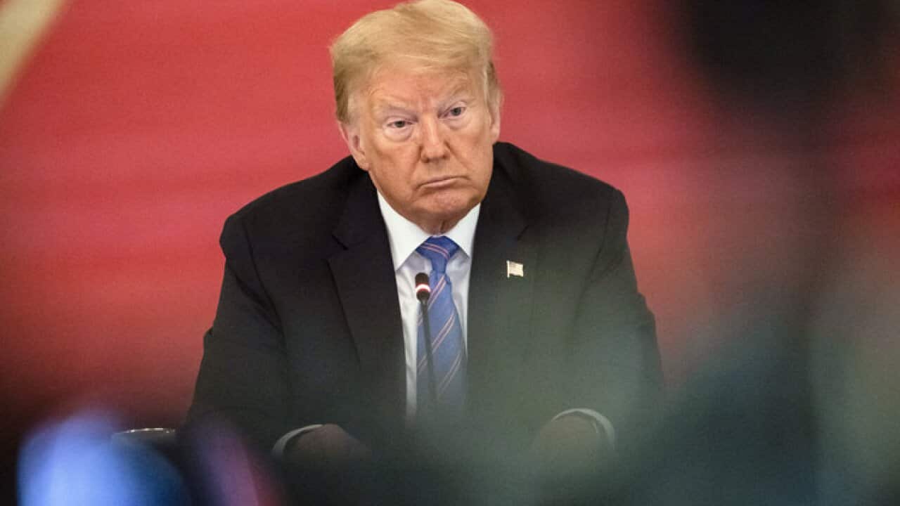 US President Donald Trump said he hoped the coronavirus would disappear.