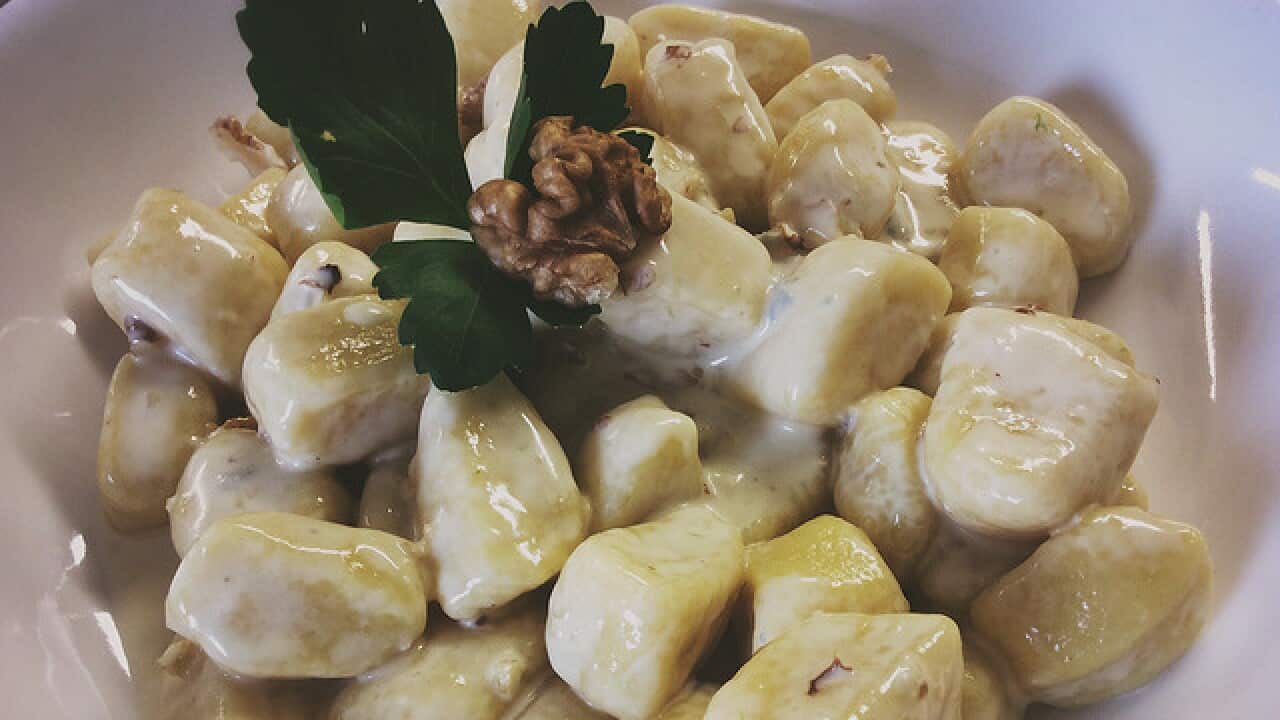 Gnocchi al gorgonzola e noci