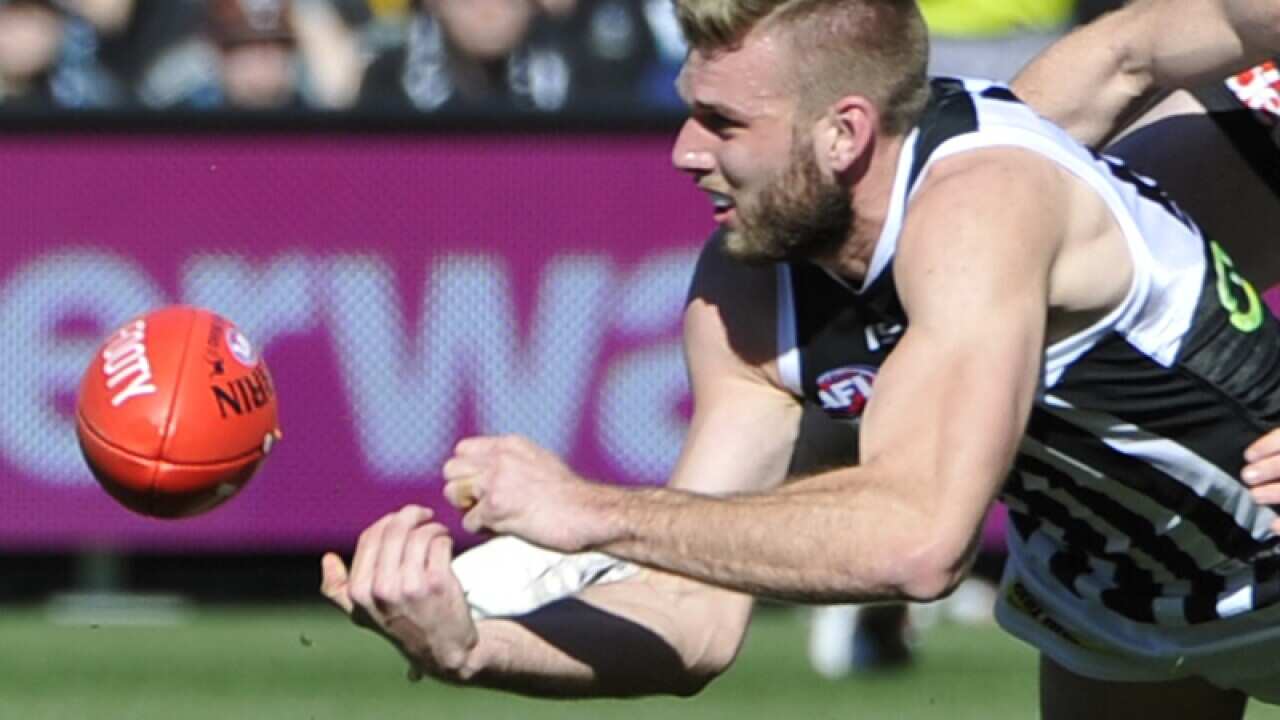 Port Adelaide key defender Jackson Trengove