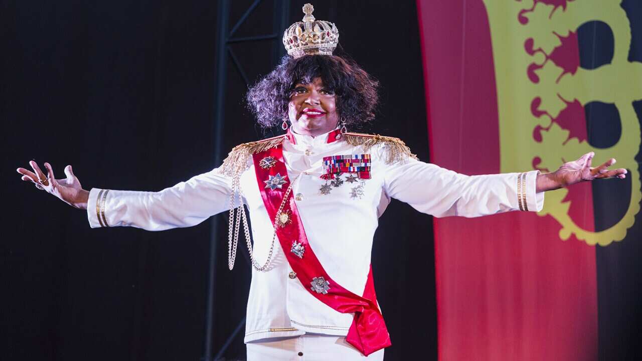 Constantina Bush flips Australia’s history on its head for laughs during Blak Cabaret.