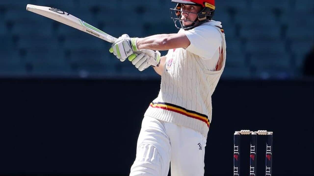 Jake Lehmann of South Australia batting