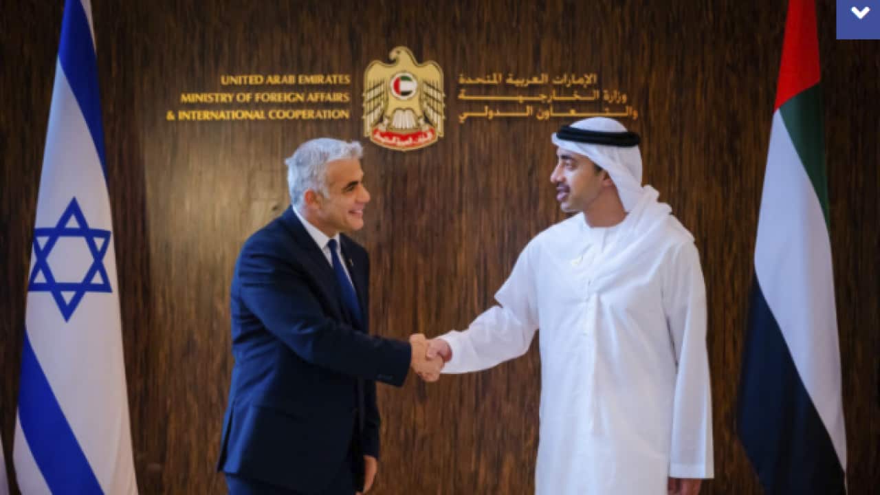 Lapid in UAE