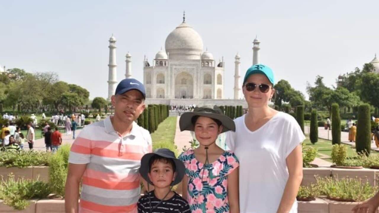 Nadia Kamble and family