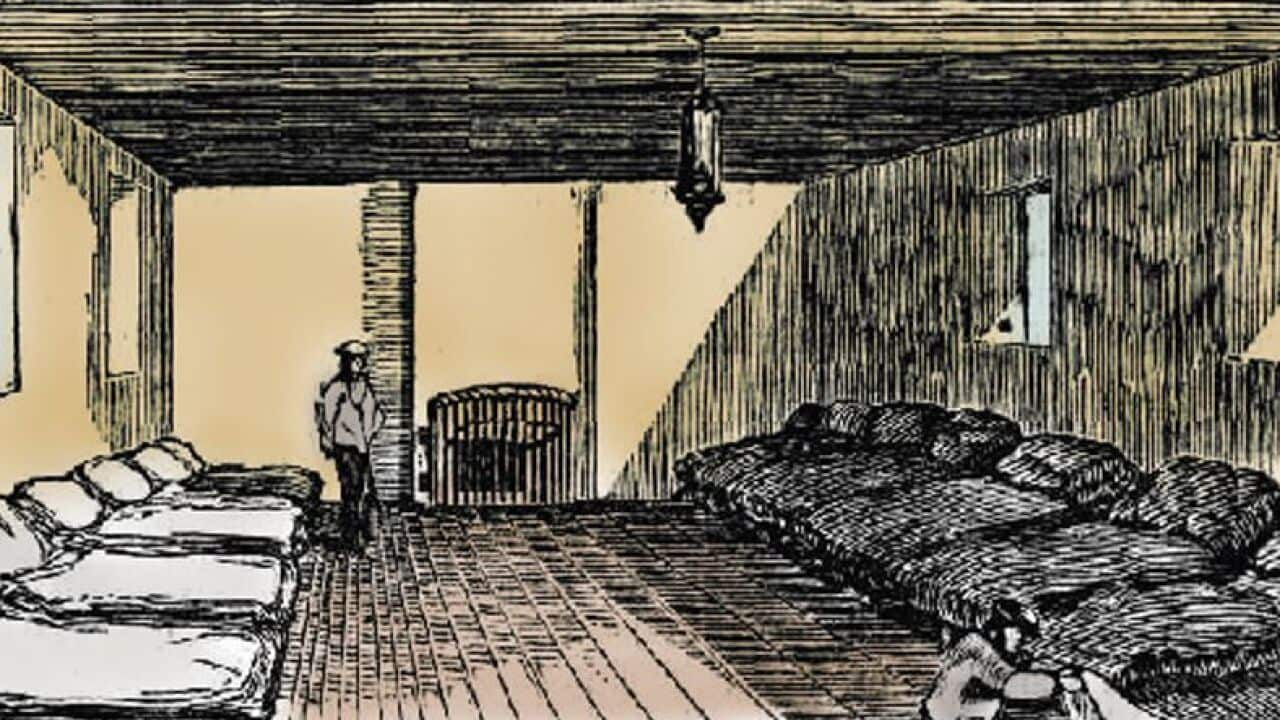 Parramatta Lunatic Asylum Dormitory, June 1861