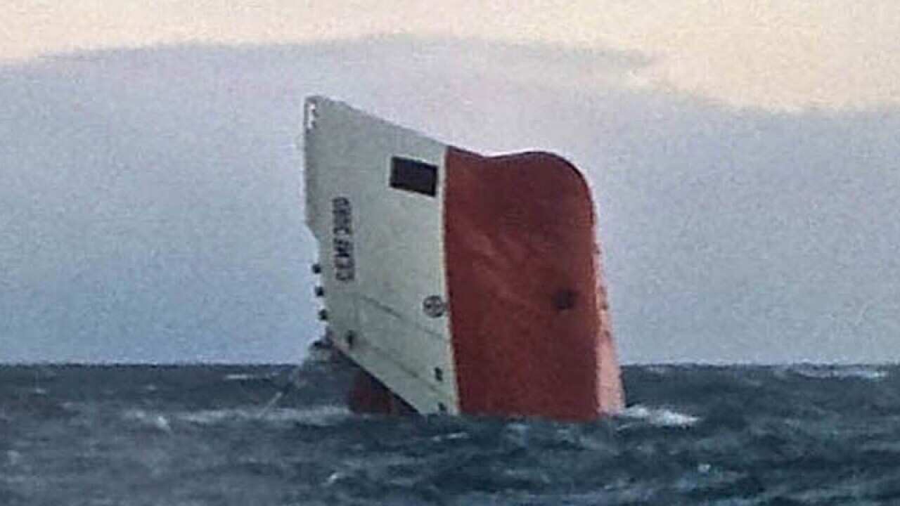 The Cypriot-registered Cemfjord off the coast of Scotland