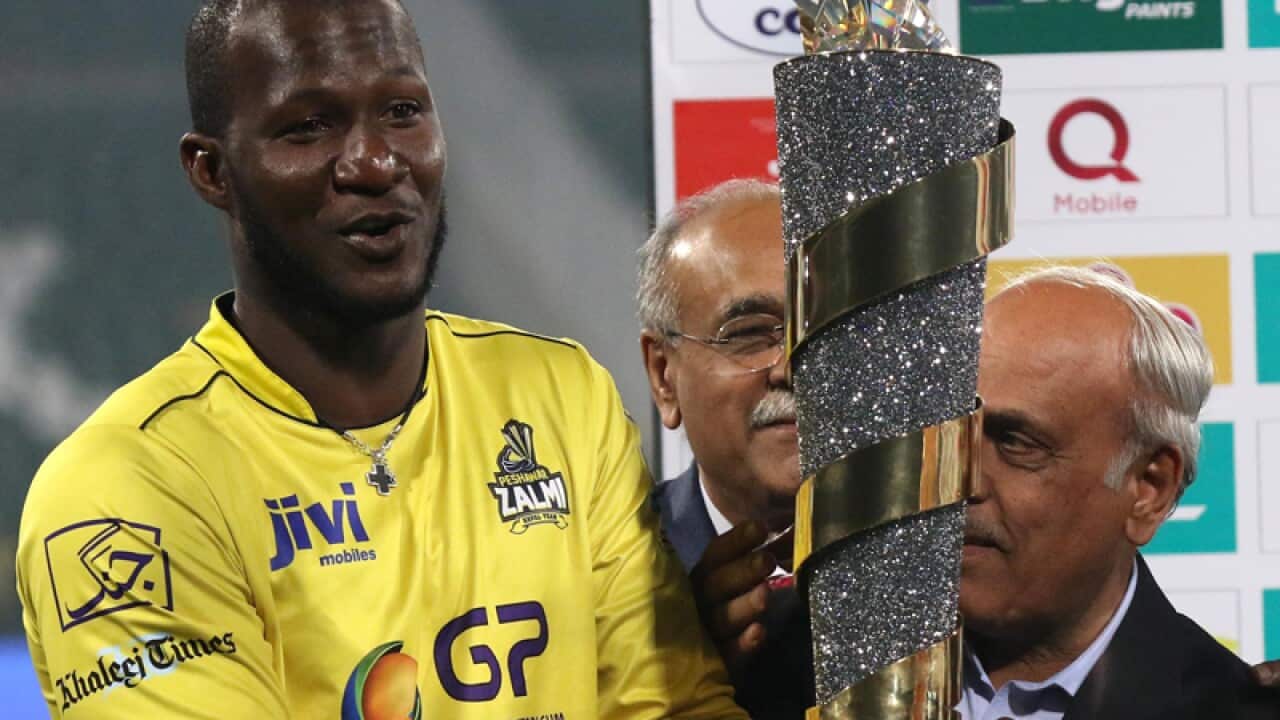 Peshawar Zalmi player Darren Sammy