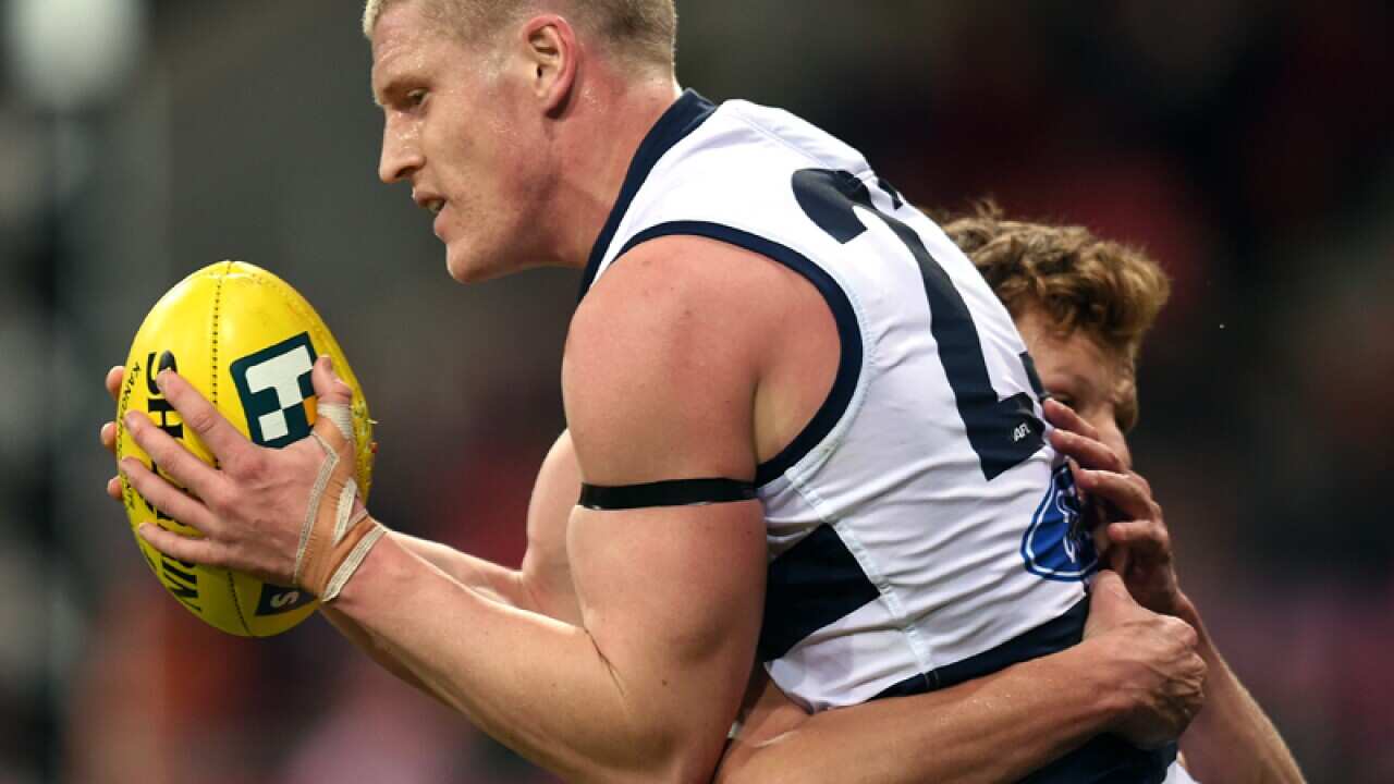 Mathew Stokes of the Geelong Cats