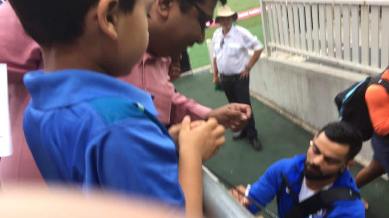 Atharv_A fan of Virat Kohli got a Pad from him