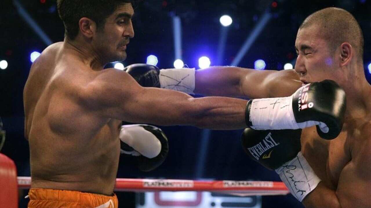 Vijender Singh and Zulpikar Maimaitiali.