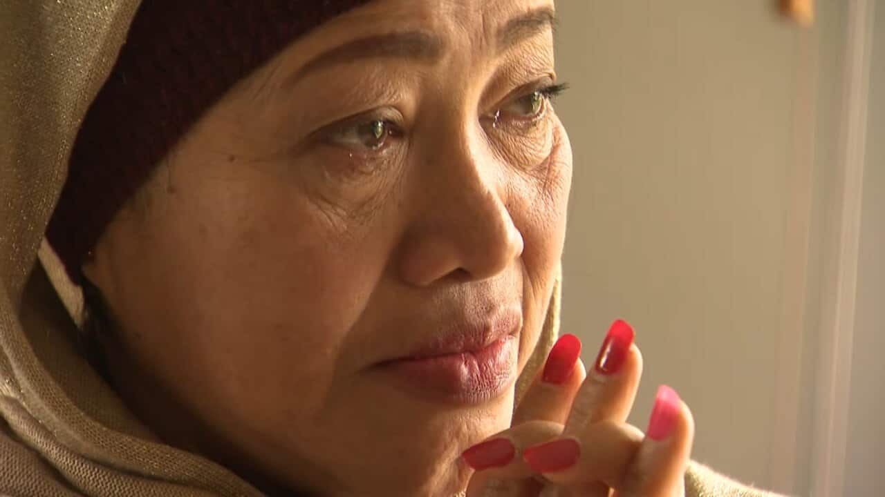 Ningsih Millane prays for her family and friends living in Palu, who have been affected by the Indonesia earthquake and tsunami.