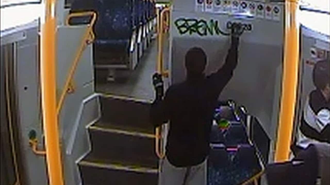 Train graffiti