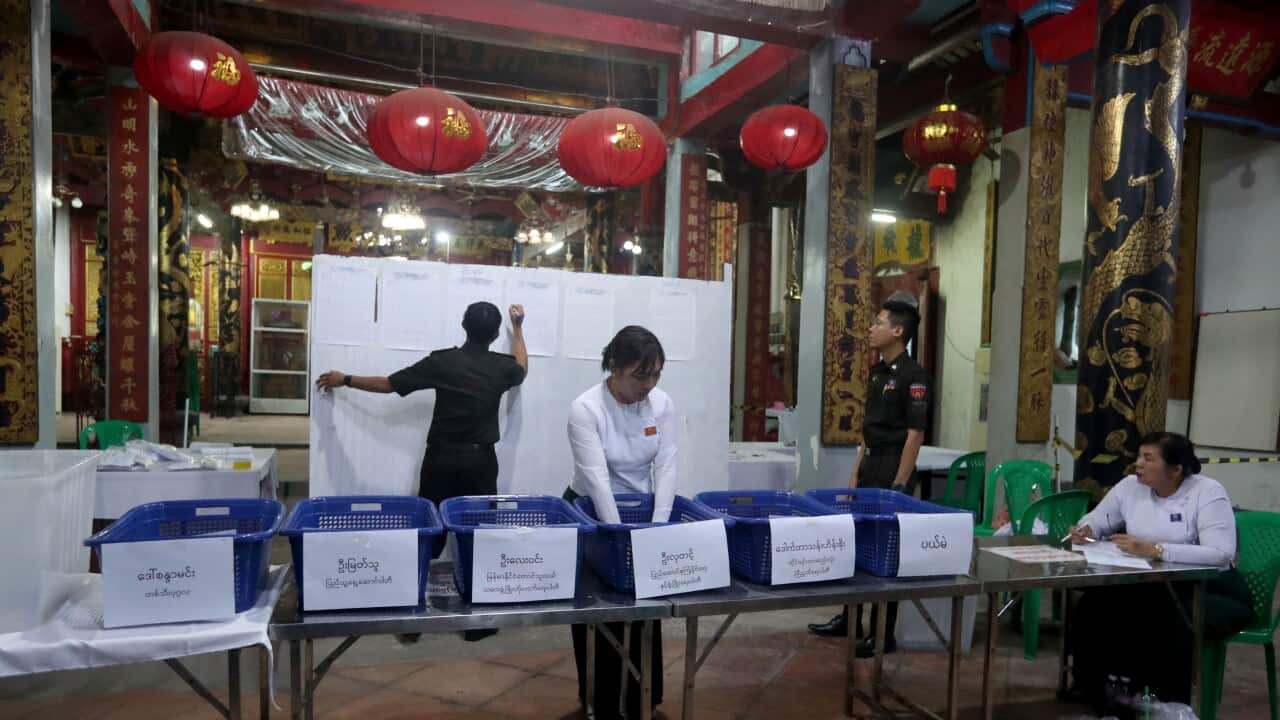 Myanmar holds second phase of post-coup general election in Yangon