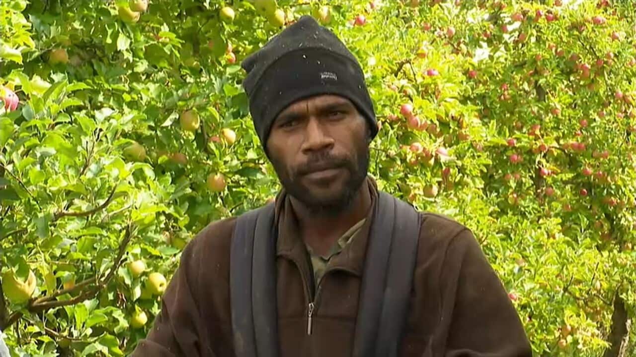Apia Samuel, a seasonal worker from Vanuatu