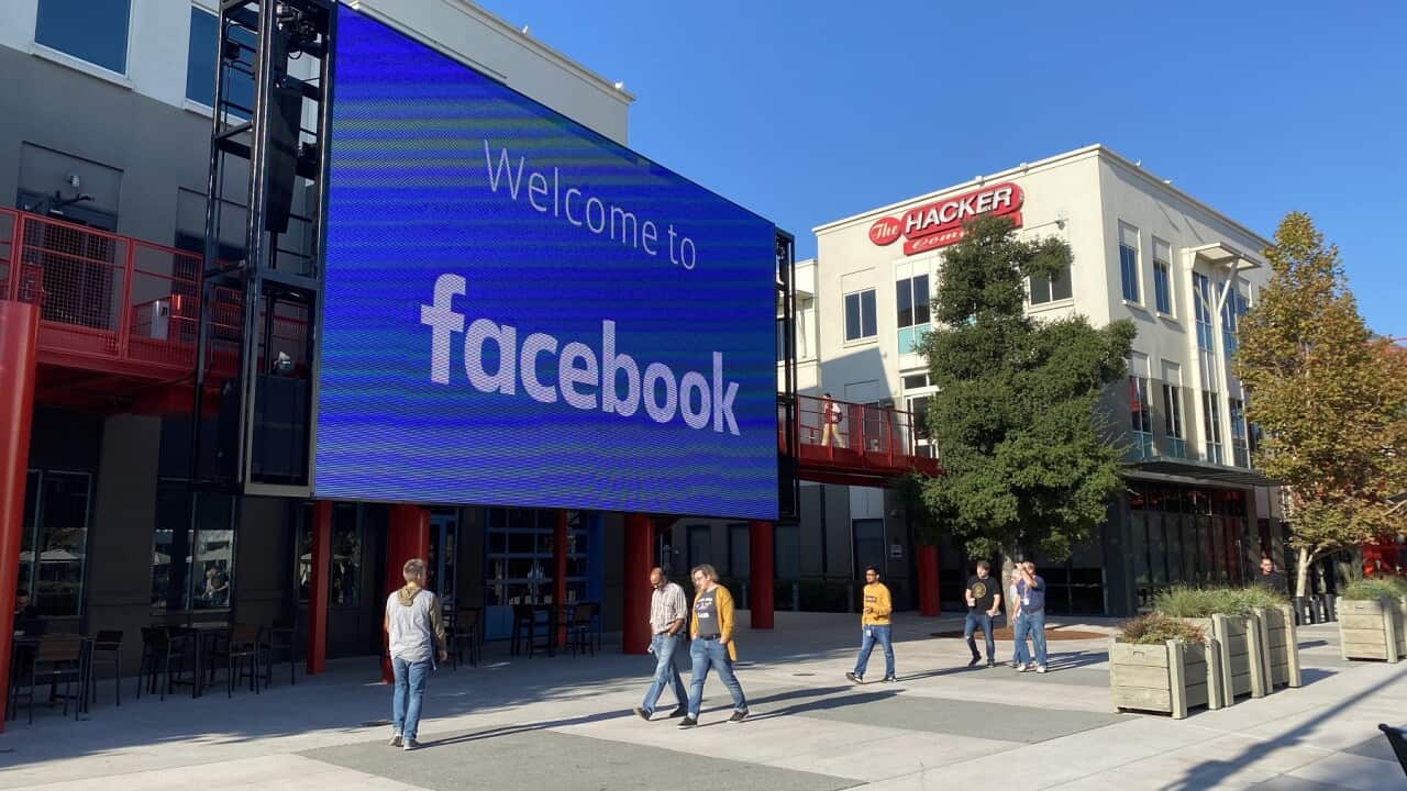 Facebook campus in Meno Park, California