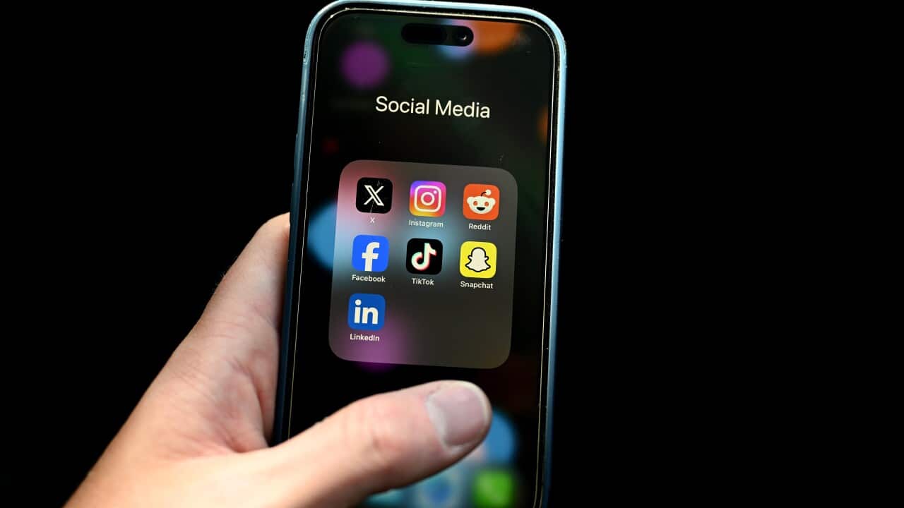 Social media apps seen on an Apple iPhone
