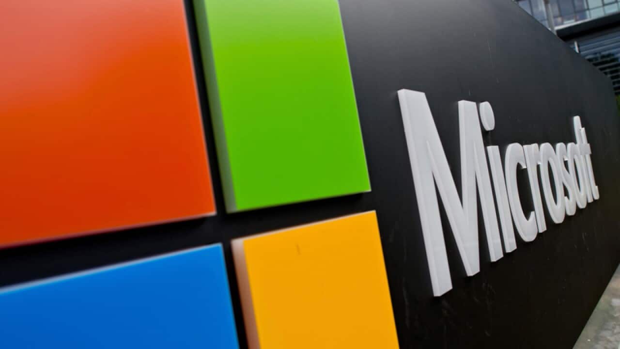 The Microsoft logo