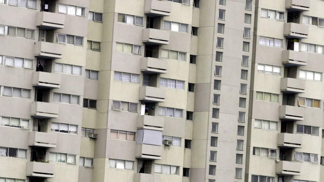Stock images of public housing in Sydney's inner city
