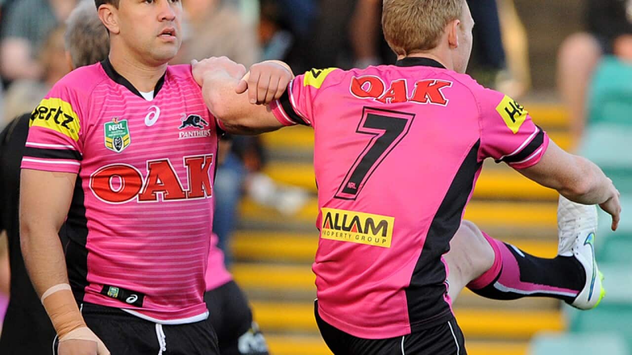 Jamie Soward (left) and Peter Wallace.