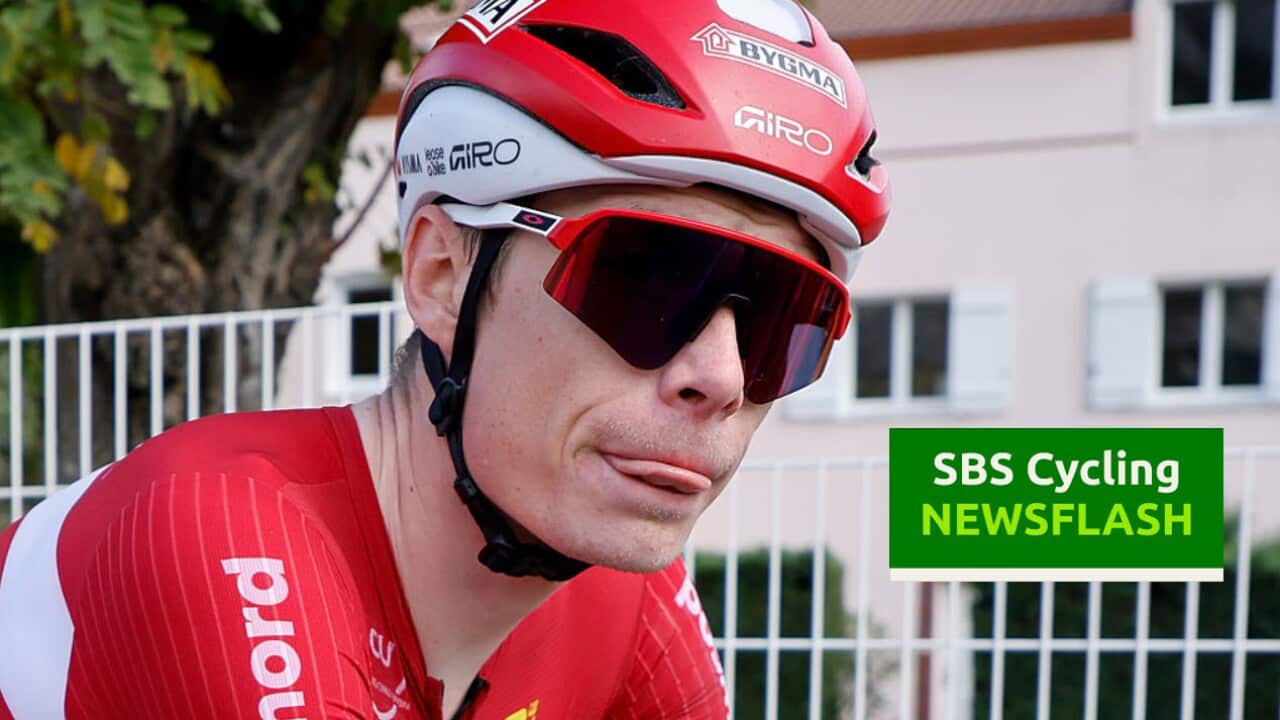 GUILHERAND-GRANGES, FRANCE - OCTOBER 5: Jonas Vingegaard of Denmark retires from the race during the Men's Elite Road Race of the 31st UEC Road Cycling European Championships 2025, a race of 202.5km between Privas and Guilherand-Granges on October 5, 2025 in Guilherand-Granges, France. (Photo by Jean Catuffe/Getty Images)