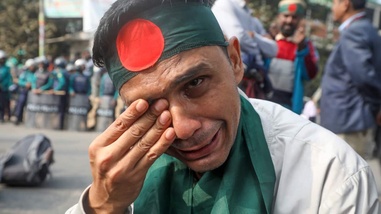 Former Bangladesh Rifles members protest in Dhaka