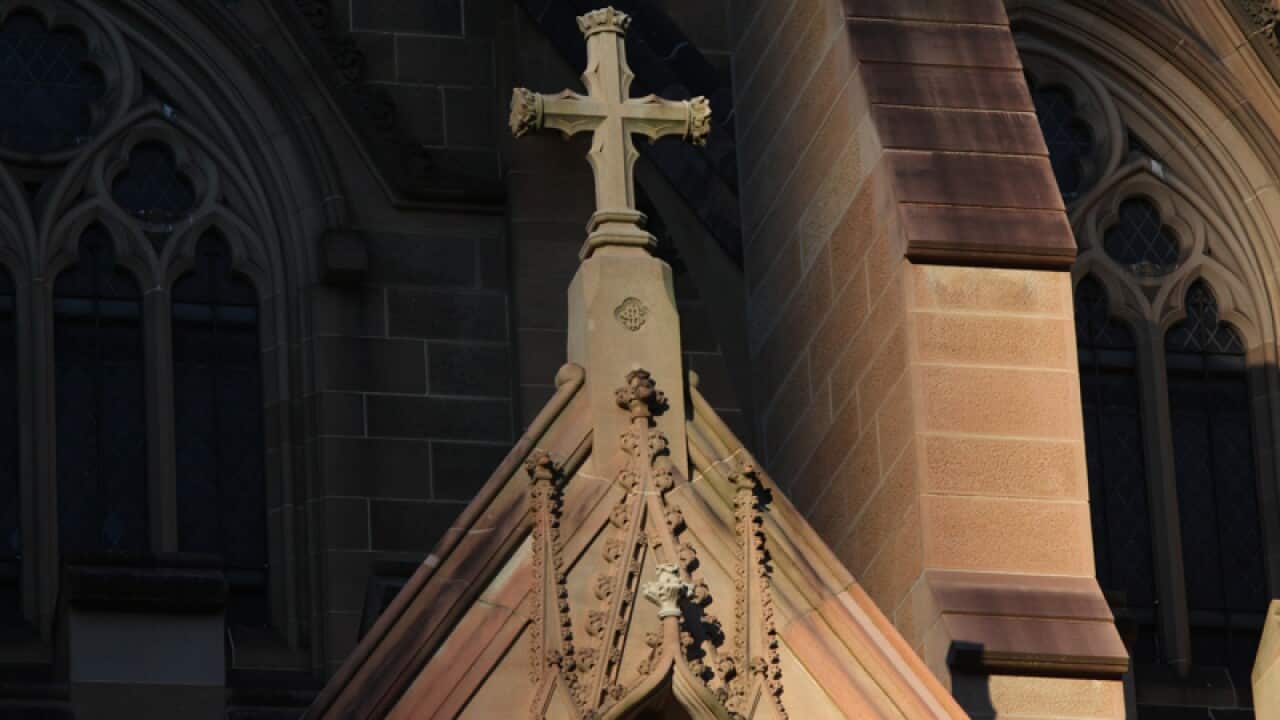 Cross on Catholic church.