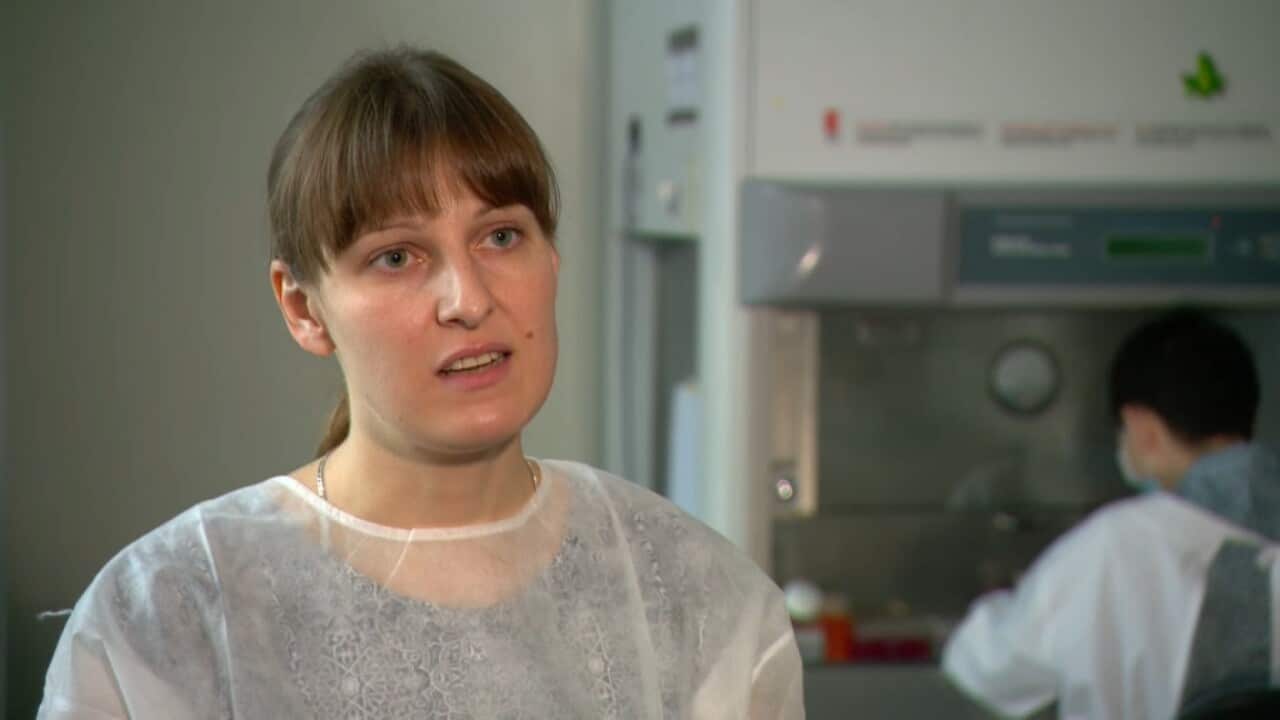 Ukrainian scientist Iryna Zaiets, who is now working in Australia (SBS).jpg