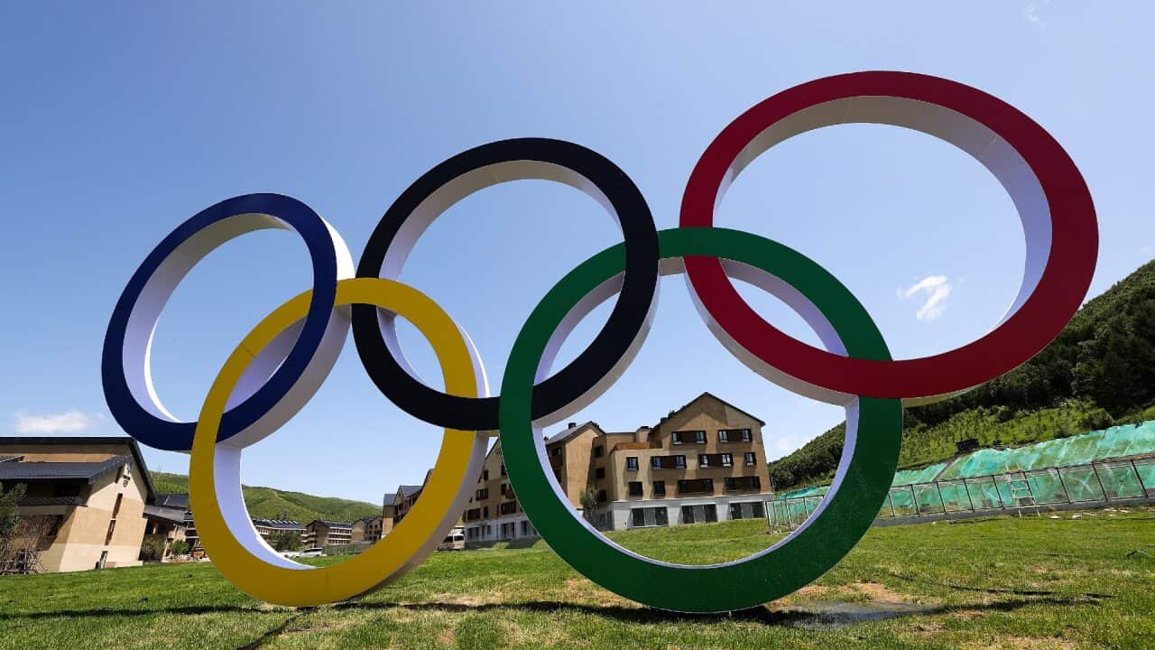 The Olympic rings, synonymous with the Games
