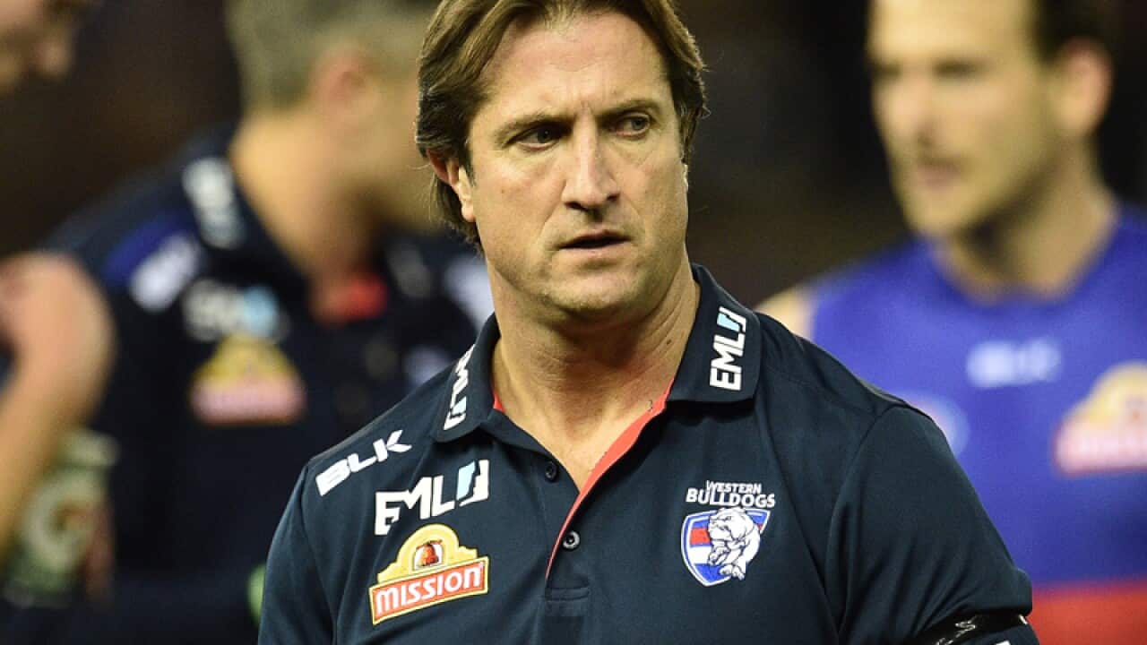 Coach of the Bulldogs Luke Beveridge