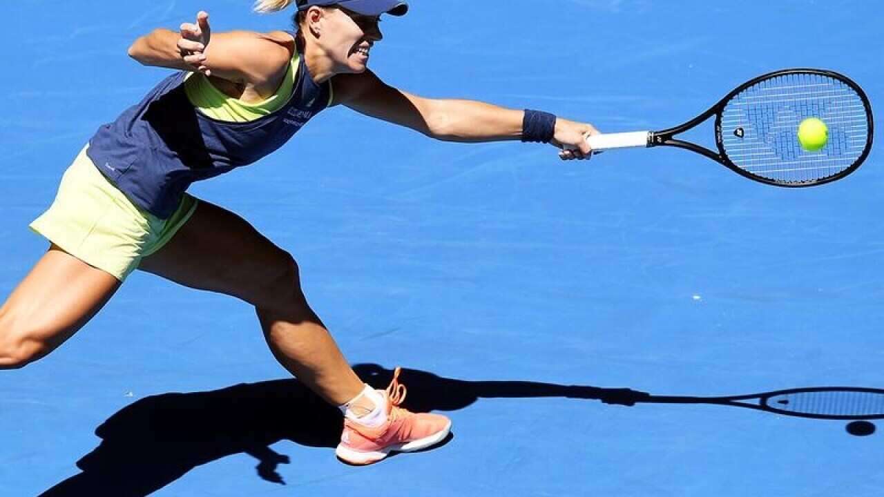 Angelique Kerber of Germany in action