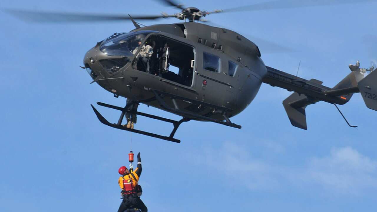 A helicopter training exercise in Chesterfield Country, VA
