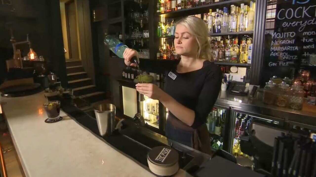 Bar tender Christine