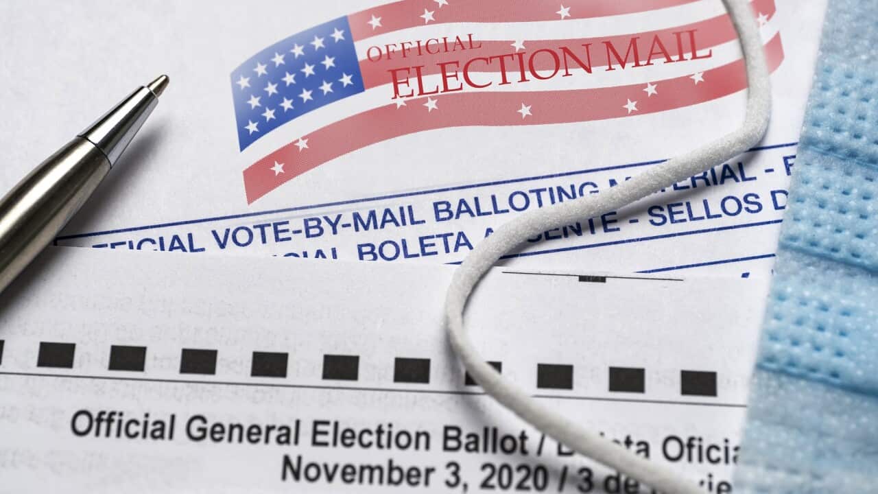 2020 mail-in US election ballot