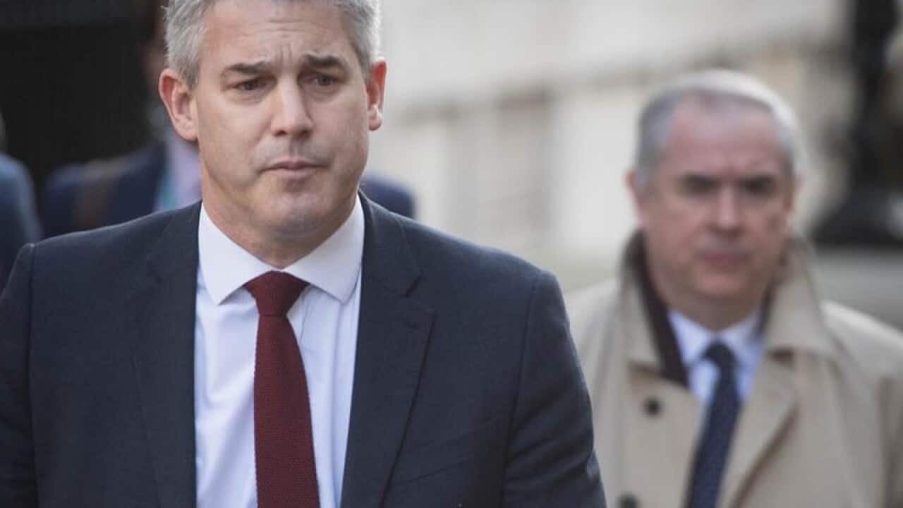 Stephen Barclay and Geoffrey Cox outside No 10