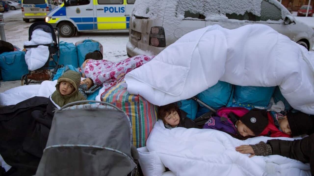 Children who arrived in Sweden amid the refugee and migrant influx