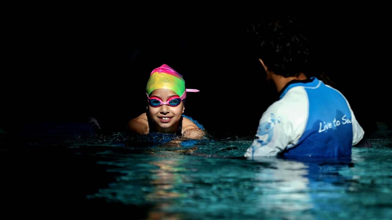 Swimming lesson