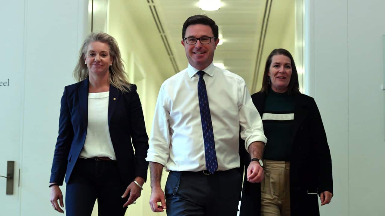 The Nationals leadership team at Parliament House, Canberra (AAP).jpg