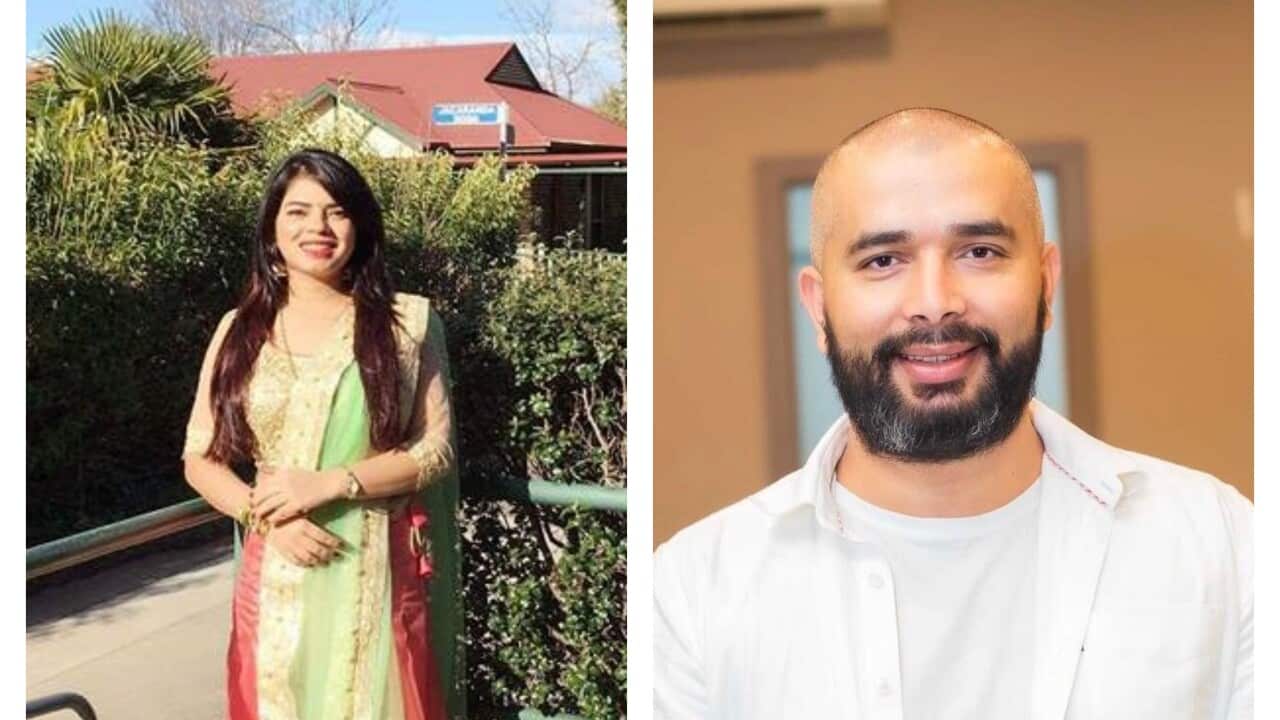Nepali registered Nurse Bidhya Koirala(left) and Himal Ghimire