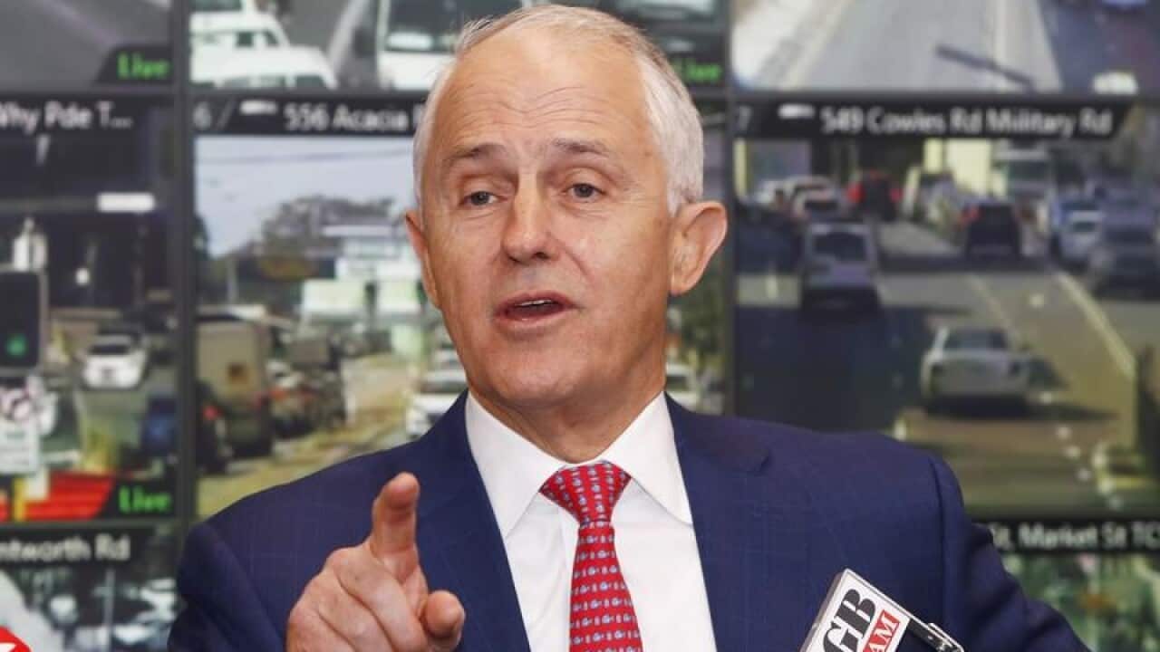 Prime Minister Malcolm Turnbull speaks to the media