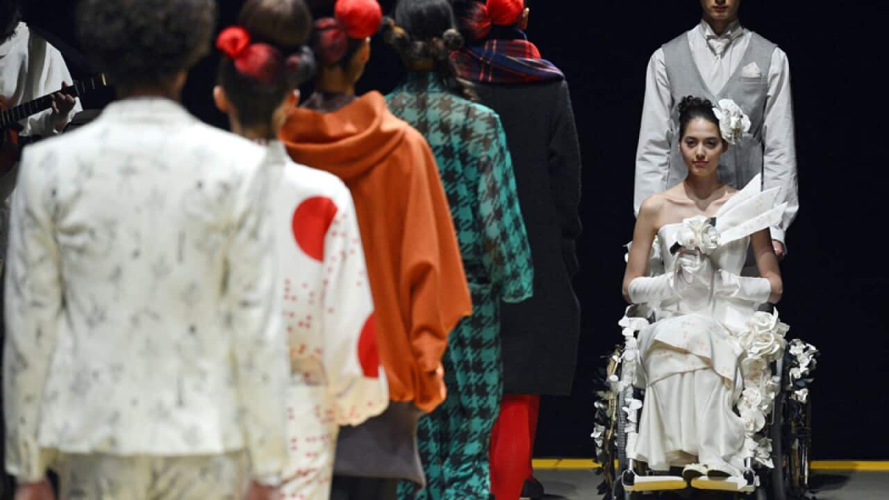 Takafumi Tsuruta chose a mix of disabled and able-bodied models