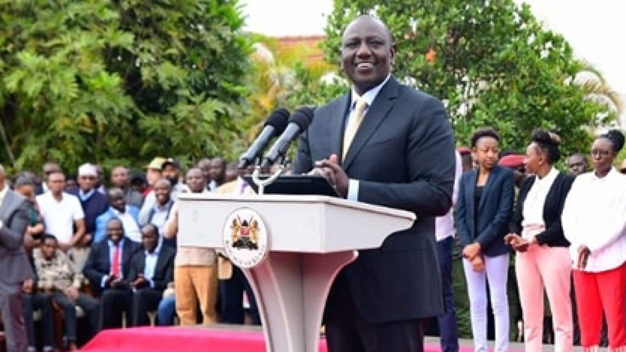 Rais Mteule wa Kenya, Dr William Ruto at0a hotuba, baada ya mahakama ya upeo kuidhinisha ushindi wake..jpg