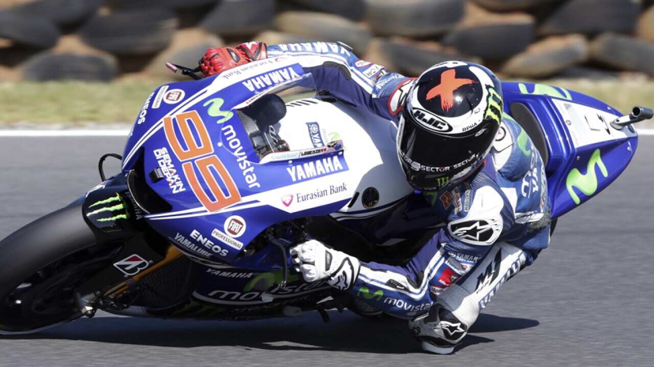 Jorge Lorenzo in action