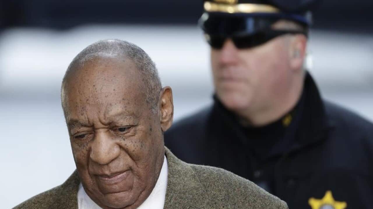 Bill Cosby arrives at the courthouse in Philadelphia
