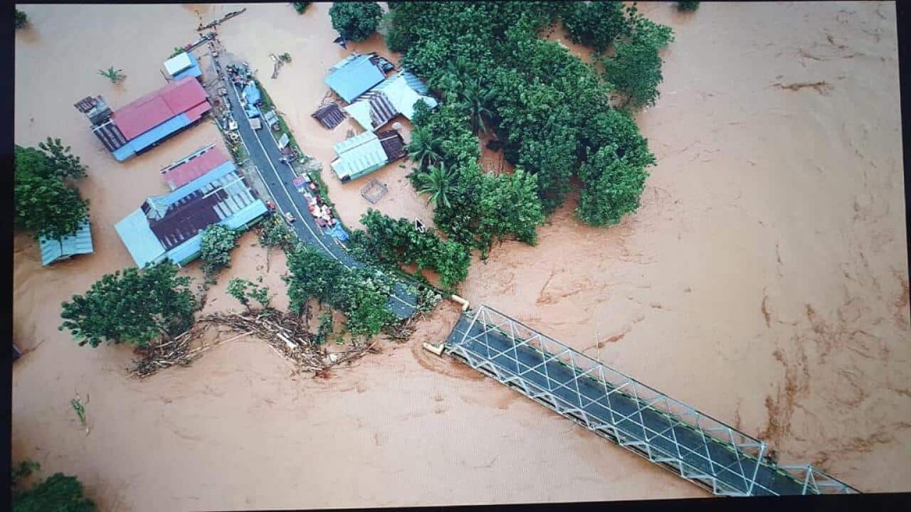 Flood at North Kanowe in Sulawesi Southeast