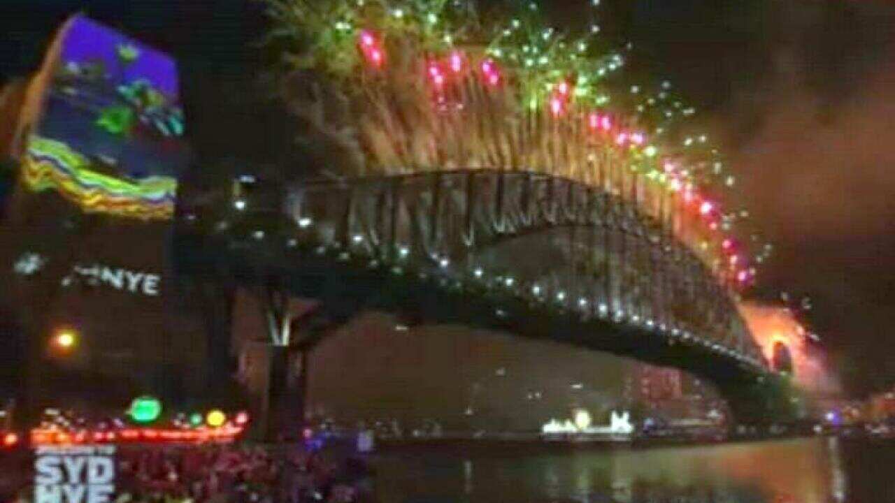 New year's fireworks display in Sydney