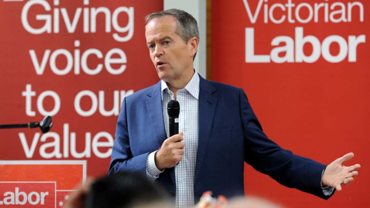The leader of the opposition Bill Shorten at Craigieburn