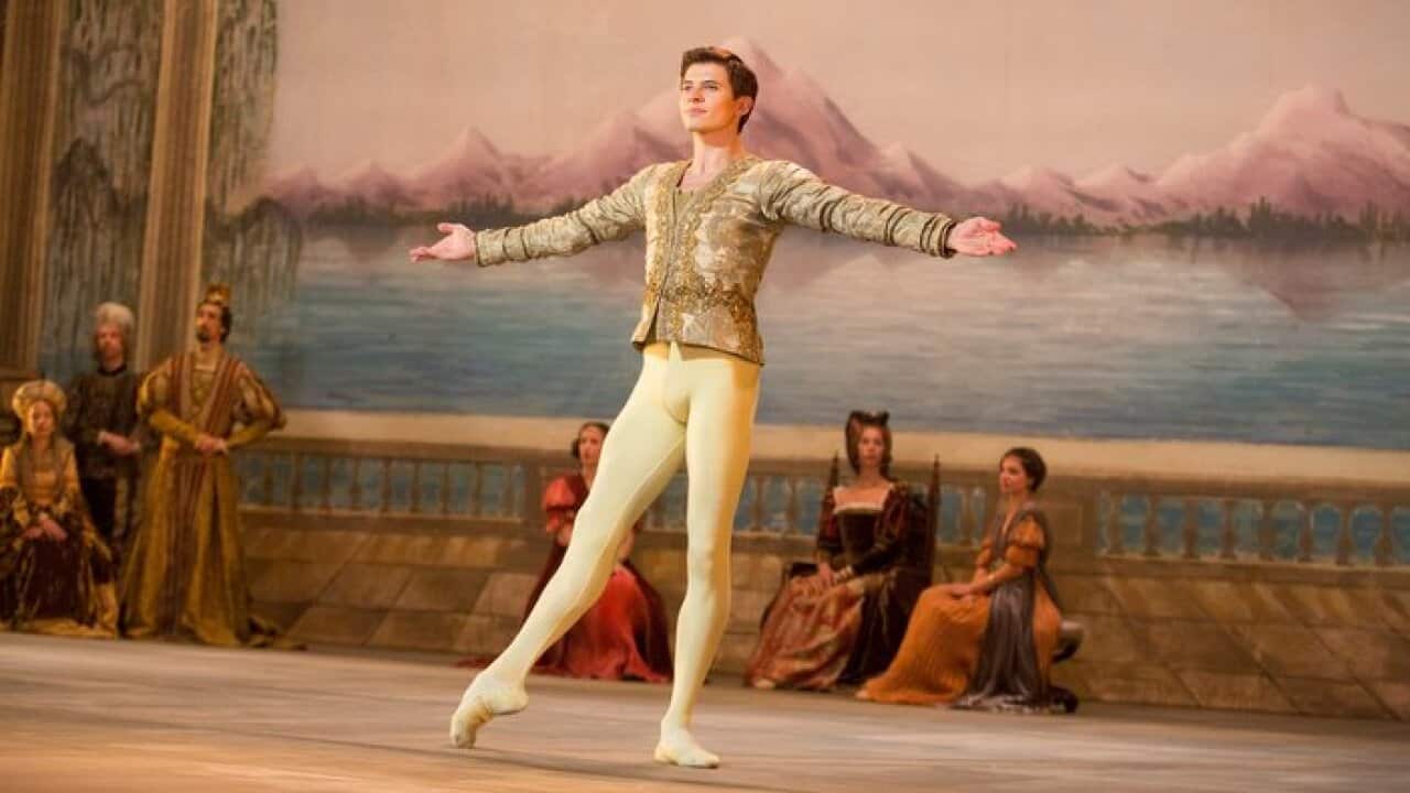 Oleg Ivenko as Rudolf Nureyev in a scene from "The White Crow." (Larry Horicks/Sony Pictures Classics via AP)
