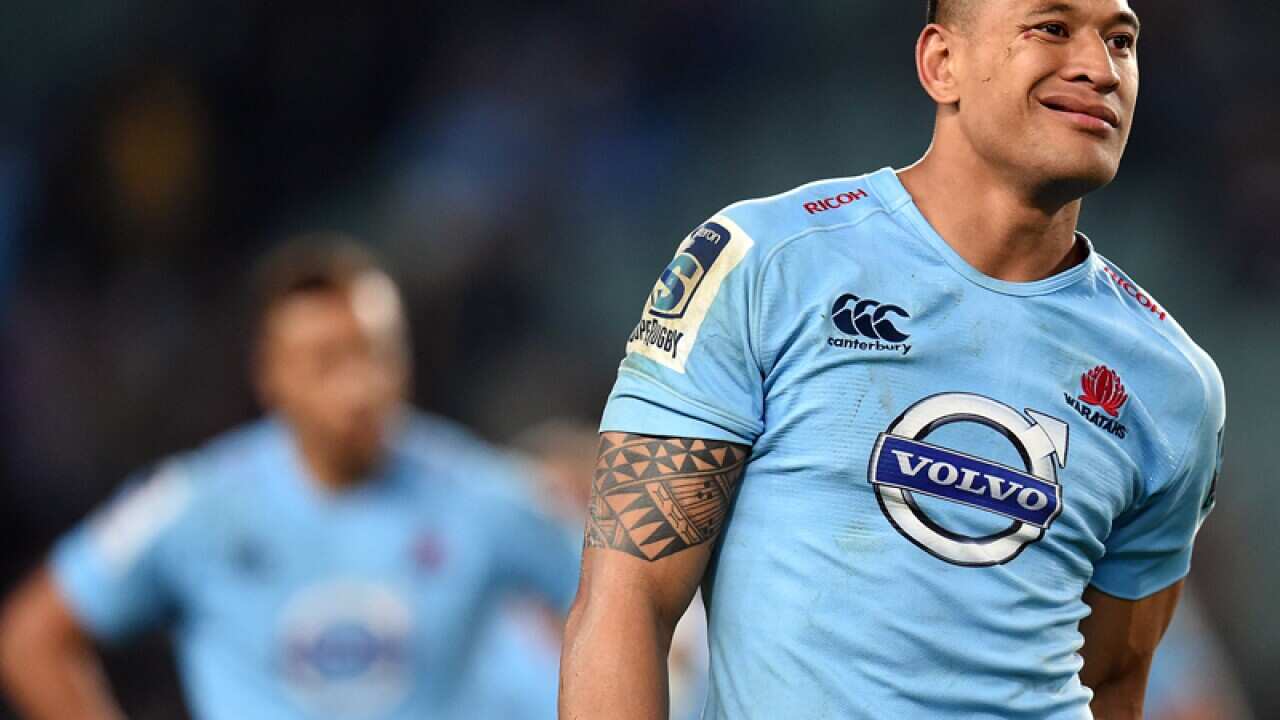 Israel Folau of the Waratahs