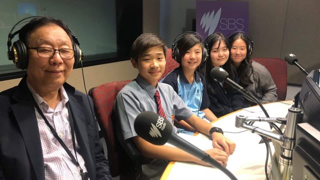 angdae Han, the principle of Linfield Korean School and four students acting in the play; Jaehyo Kim, Mugung Ryu, Chaewon Jeong and Chaehyeong Han joins SBS Korean program.