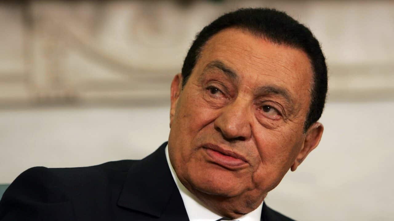 Egyptian President Hosni Mubarak is seen during his meeting with President Barack Obama in the Oval Office in Washington DC, USA on August 18, 2009.