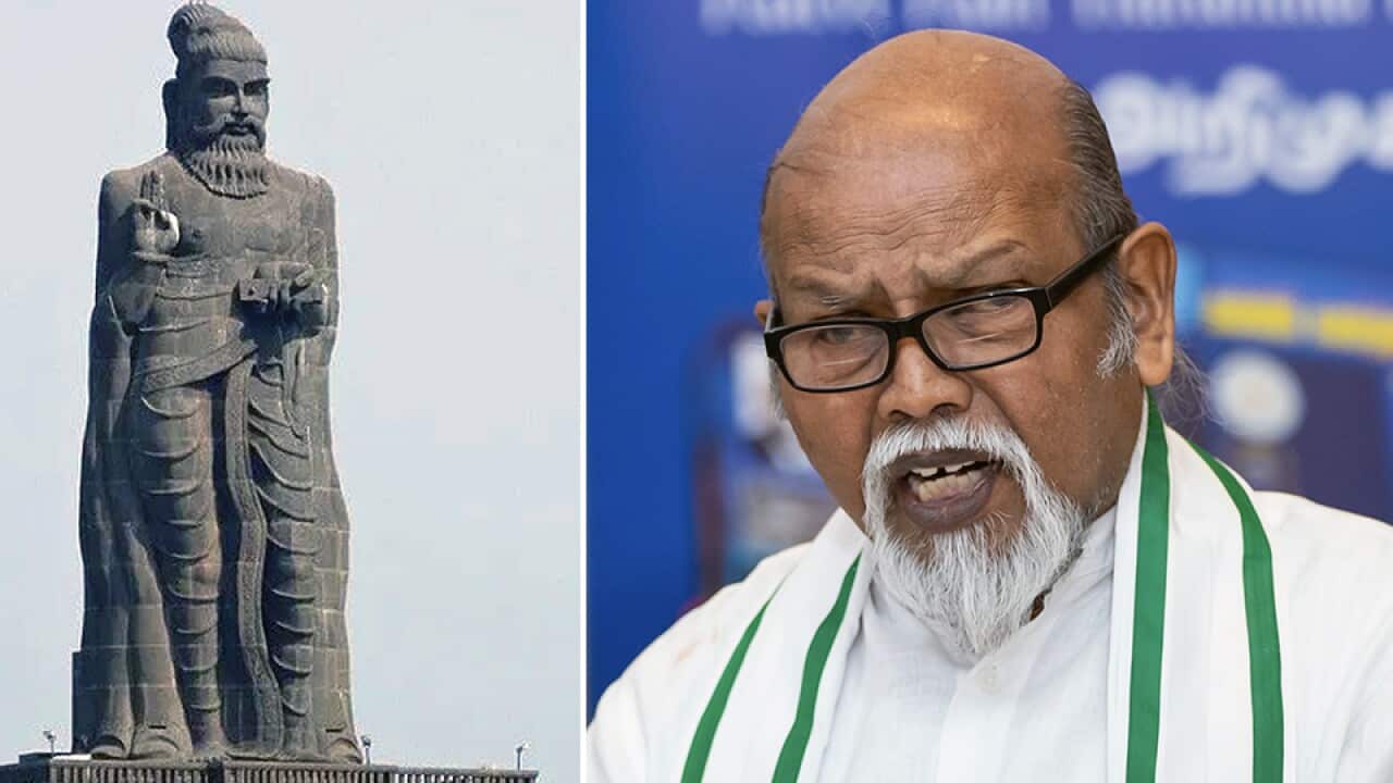 Statue of Thiruvalluvar & Tamil Scholar Packiyanathan